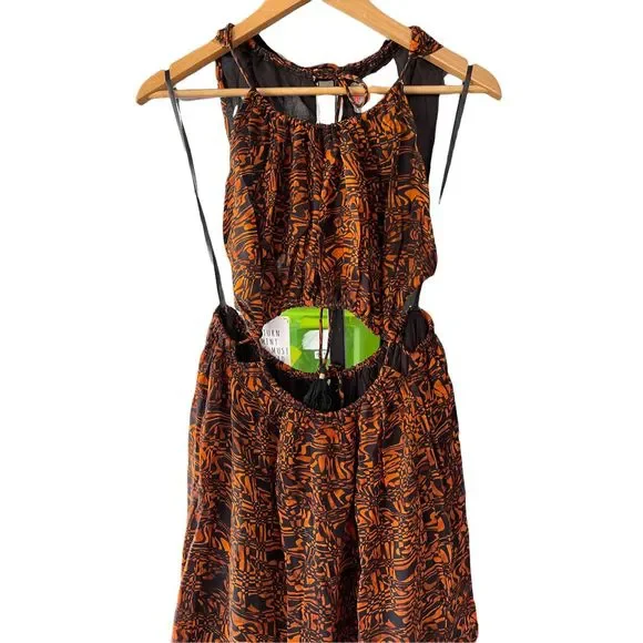 New Free People Holy Smokes Printed Maxi Dress Size XL - Picture 5 of 7